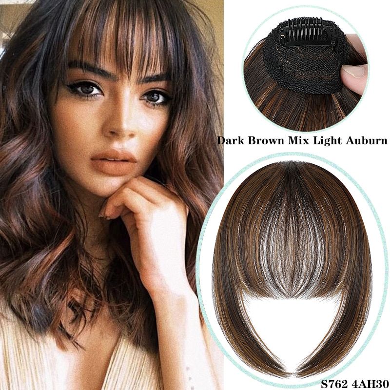 Clip-In Blunt Bangs Synthetic Hair Extension - Natural Look, Easy to Use