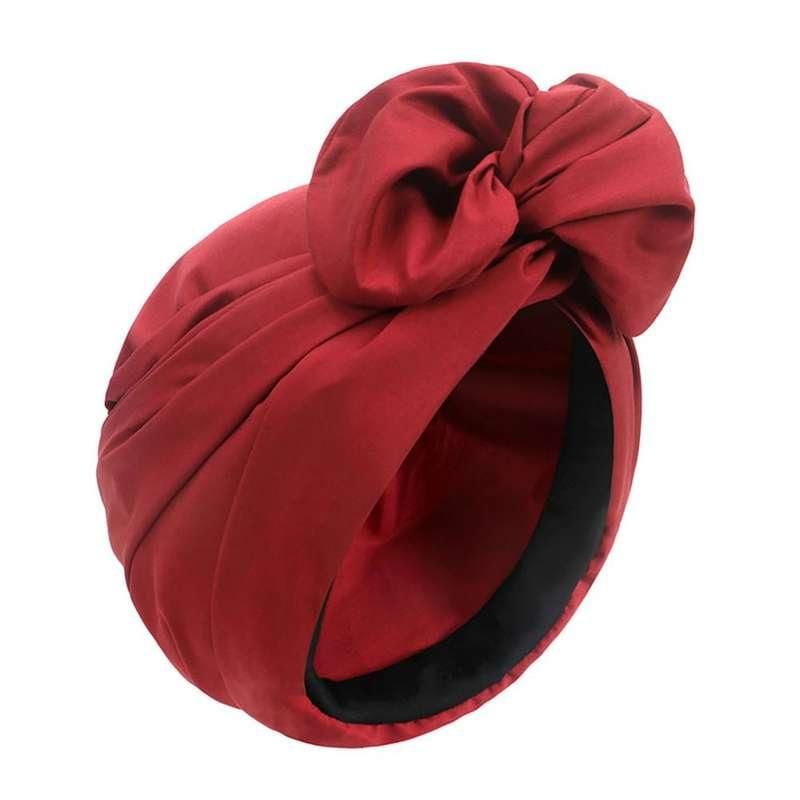 Versatile Solid Color Turban Bandana for Women