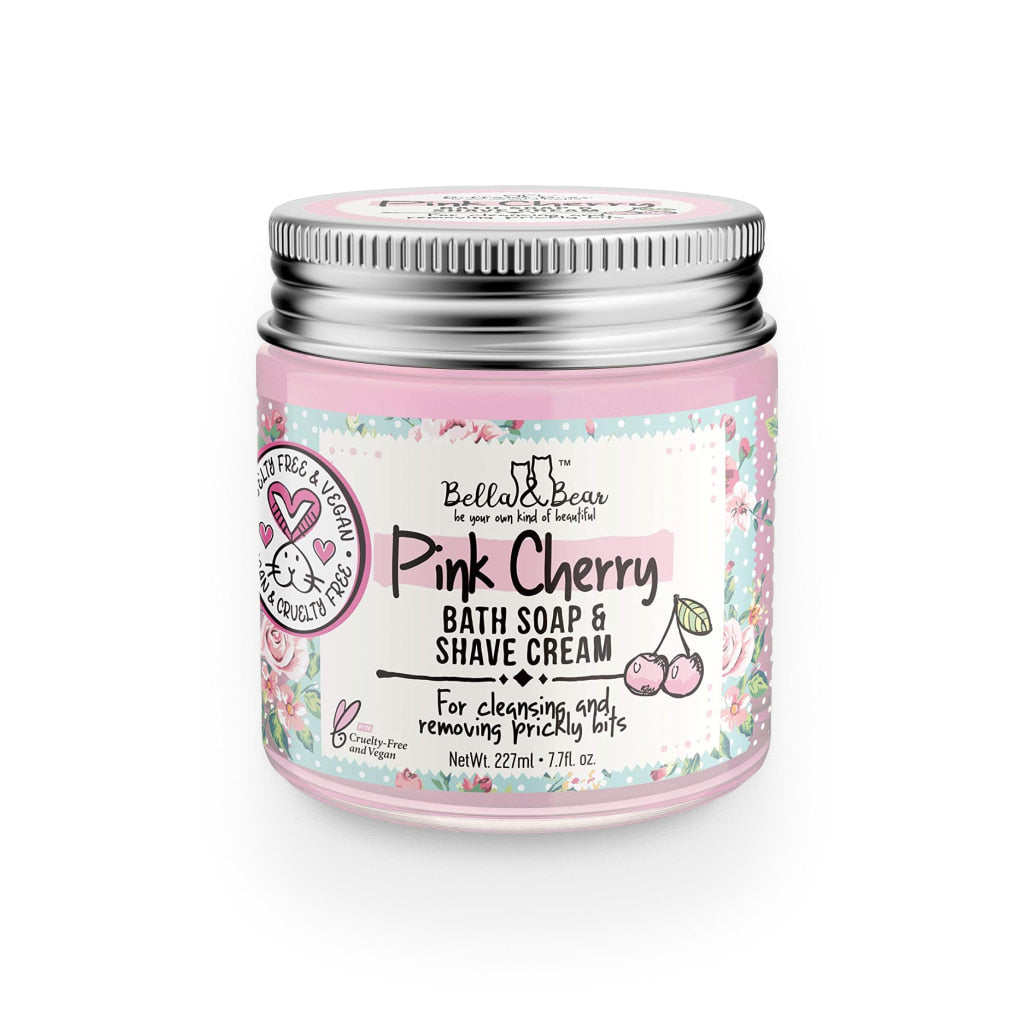 Pink Cherry Bath Soap & Shave Cream